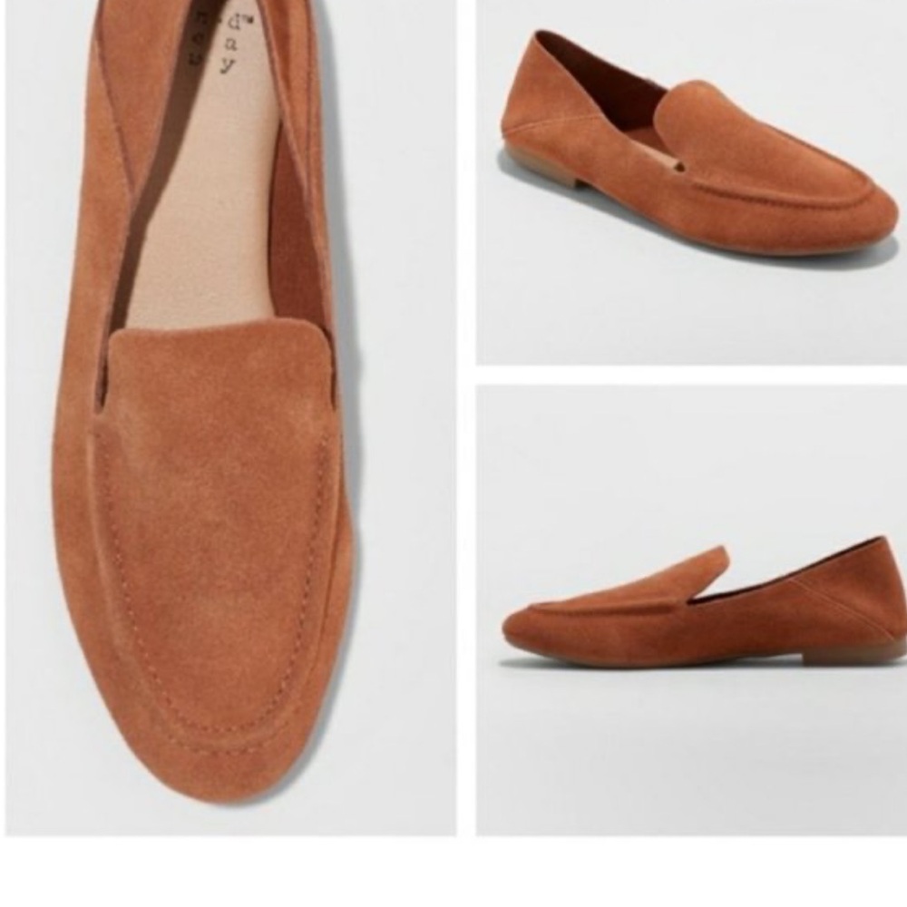 A New Day Tan Suede Loafers